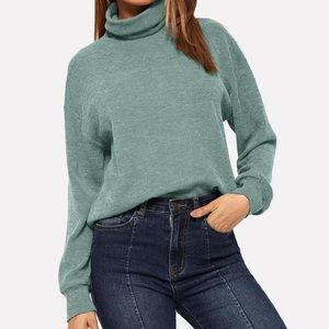 SHEIN turtle neck pullover